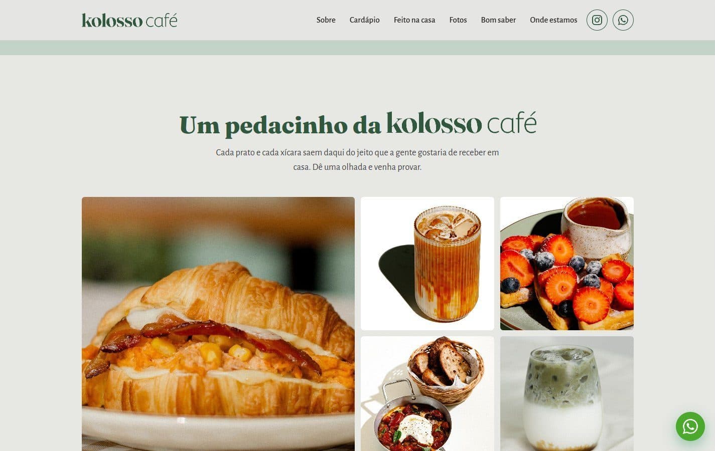 Galeria com lightbox.